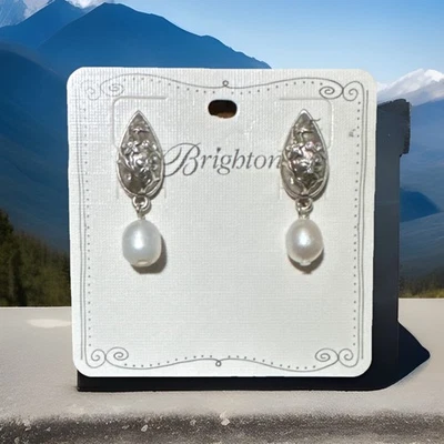 Brighton Earrings KYOTO IN BLOOM PEARL Drop NWT JA9939 List $72 - Image 1 of 3