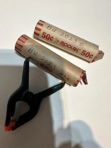 2023 P-NMM & D Rolls of Lincoln Shield Pennies, Unsearched From OBW Rolls - Picture 1 of 6