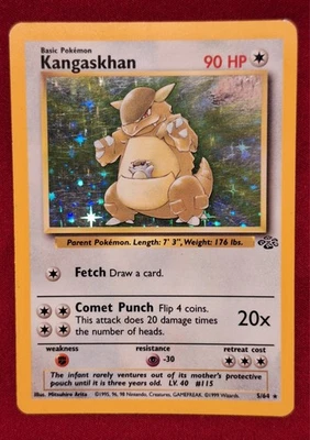 Kangaskhan 5/64 Holo Rare Jungle Set Pokemon TCG 2000 - Image 1 of 4