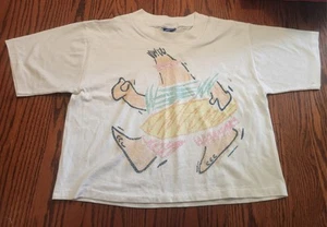 Camisa corta vintage Ocean Pacific talla grande manga corta blanca estampada hecha en EE. UU. - Imagen 1 de 7