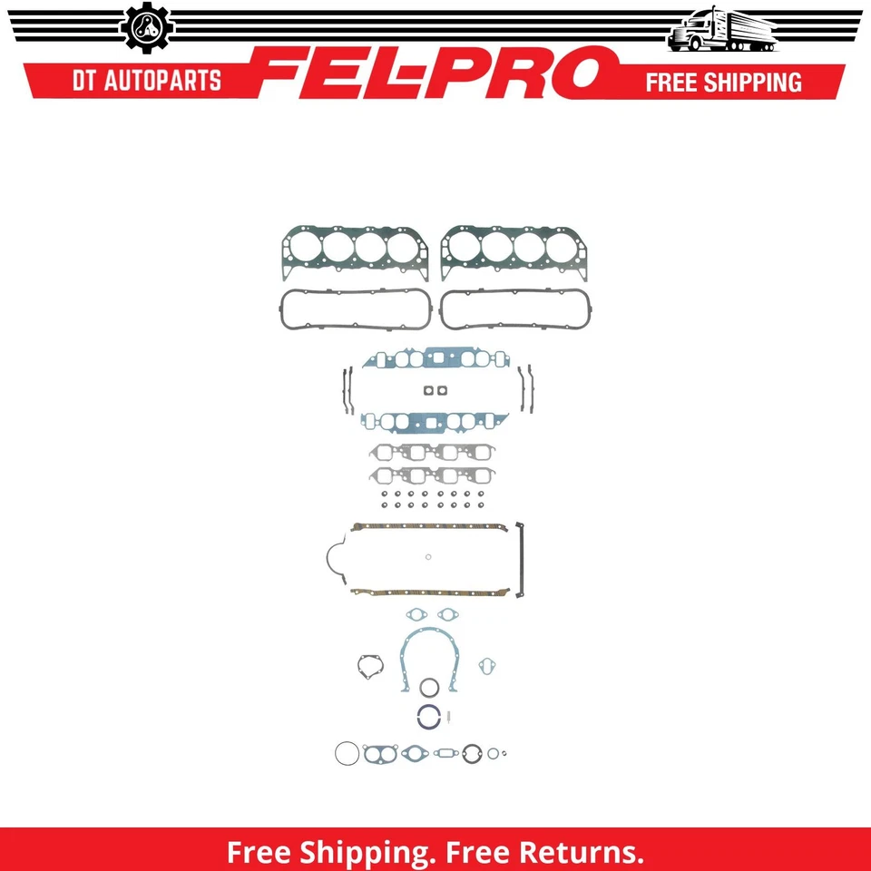 Комплект прокладок двигателя Fel-Pro 1970 1971 для Chevrolet Kingswood 1969-1972 годов выпуска - Изображение 1 из 1