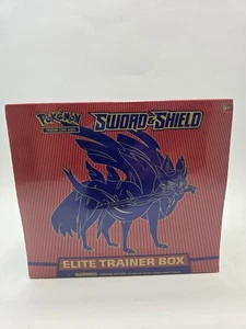 Pokémon TCG SWSH Base Set Elite Trainer Box FACTORY SEALED ZACIAN ETB - Picture 1 of 12