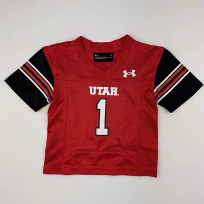 Under Armour University Of Utah Jersey for Babies-Red/Black, Size 6 Months NWT - Image 1 of 4