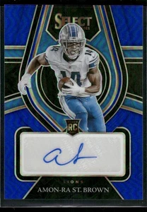 2021 Select Amon-Ra St. Brown #RS-AST Rookie Signatures Blue Prizm /75 - Picture 1 of 2