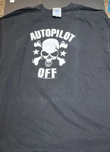 AutoPilot Off 2003 Vintage Mens Black T-Shirt XL Pop Punk Skatepunk Cooter - Picture 1 of 2