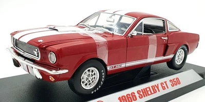 Shelby Collectibles 1/18 Scale 25321S - 1966 Shelby GT 350 - Red/White - Image 1 of 4
