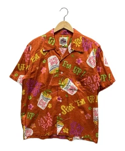 Duke Kahanamoku Aloha shirt Size: L Orange Men - Picture 1 of 4