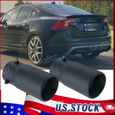 Exhaust Pipe Tip Rear Tail Throat Muffler StainlessSteel For 2015 Volvo S60 T6 Foto 1 de 4