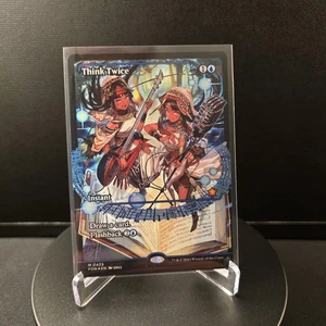 MTG Think Twice 425 Showcase Foil Mythic Foundations FDN - Bild 1 von 12