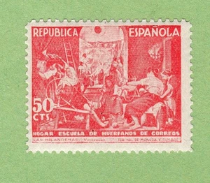 ESPAÑA 1938 BENEFICENCIA 32** CUADROS DE VELÁZQUEZ· LAS HILANDERAS - Imagen 1 de 1