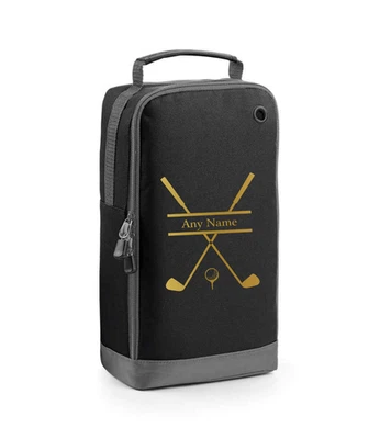 Golf Clubs Print Personalised Sports Shoe Football Rugby Golf Shoe Bag - Image 1 of 4