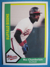 1990 Pacific Coast Minors Baseball Card #23 Wes Chamberlain Buffalo Bisons