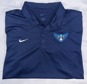 DALLAS WINGS NIKE GOLF POLO SHIRT (Men's L) WNBA BASKETBALL Navy Blue Size Large - Picture 1 of 8