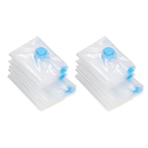 8Pcs Vacuum Compression Bag W/1 Manual Vacuum Air Pump Vacuum Compression Bag - Picture 1 of 22