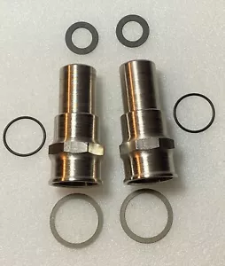 Harley B C Pea Shooter DL Nickel Valve Cover Kit 1926-34 OEM# 173-26; 174-26 USA - Bild 1 von 4
