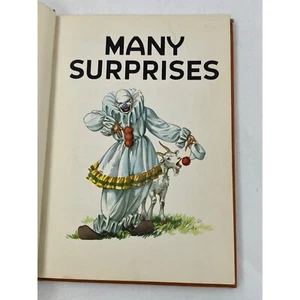 Vintage 1954 Many Surprises Clown Book/Childen's Reader - Pennywise Clown - Picture 1 of 10