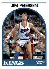 1989-90 Hoops Basketball Card Jim Petersen Sacramento Kings #147