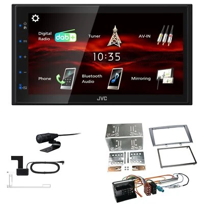 JVC Bluetooth 2DIN DAB+ Autoradio für Peugeot 308 2007-2009 in schwarz - Bild 1 von 4
