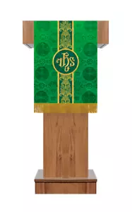 Church Altar Pulpit/Lectern Cloth with Embroidered Trims - Liturgical Parament - Picture 1 of 37