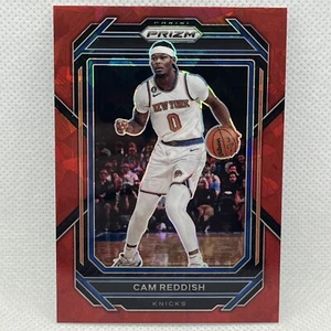 Cam Reddish Red Cracked Ice Prizm 2022-23 Panini #16 New York Knicks - Bild 1 von 2