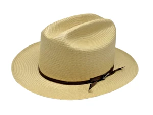 STETSON SHANTUNG STRAW SILVER BELLY OPEN ROAD WESTERNHUT - Bild 1 von 3
