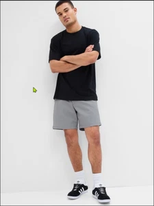 Gap Essential Khaki GapFlex 7" Shorts w/ Washwell, Men's 33 (Light Grey) - Picture 1 of 9