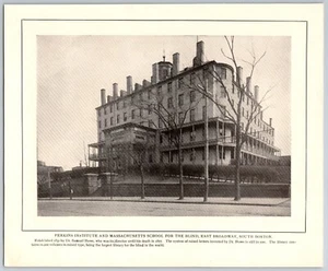 1904 Perkins Institute & School for the Blind, Boston, MA Print Ad 9 x 7 - Picture 1 of 2