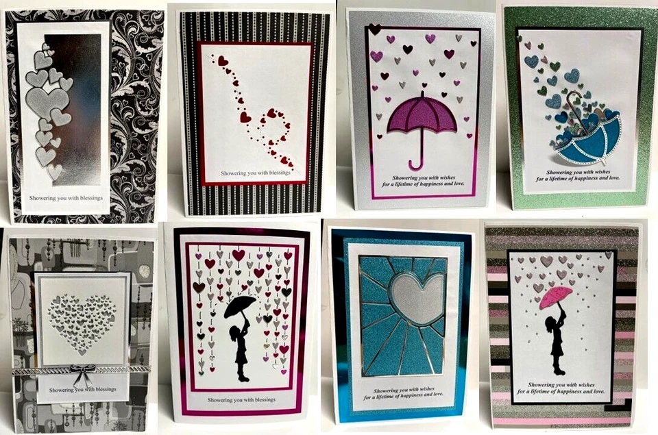 Tarjetas de ducha/boda nupcial: hechas a mano: únicas: tú eliges el diseño Foto 1 de 1