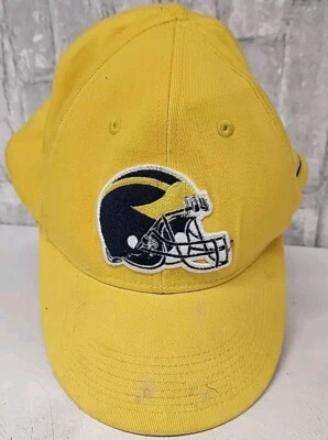 Nike Michigan Woverines Yellow One Size Stretch Mens Hat 6 7/8- 7 1/4  - Image 1 of 4