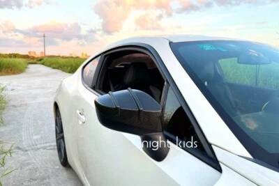 Night Kids Side Mirror Fin Covers Carbon Fibre fits Toyota GT 86 & Subaru BRZ - image 1 of 4
