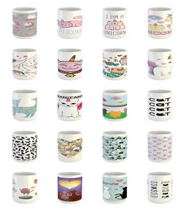 Ambesonne Cat Funny Ceramic Coffee Mug Cup for Water Tea Drinks, 11 oz - Picture 1 of 244