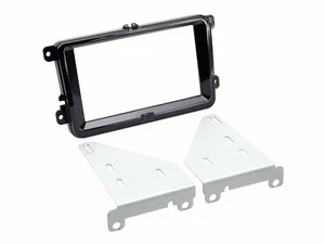 für Skoda Fabia 2 Typ 5J Auto Radio Blende Einbau Rahmen Doppel DIN 2 DIN - Bild 1 von 2