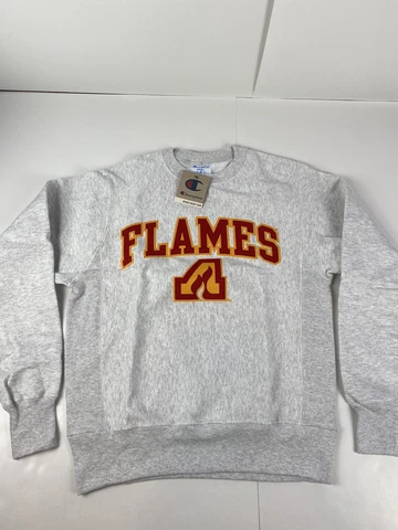 NWT Calgary Flames Champion Sweatshirt Reverse Weave Size Small New NHL Cover