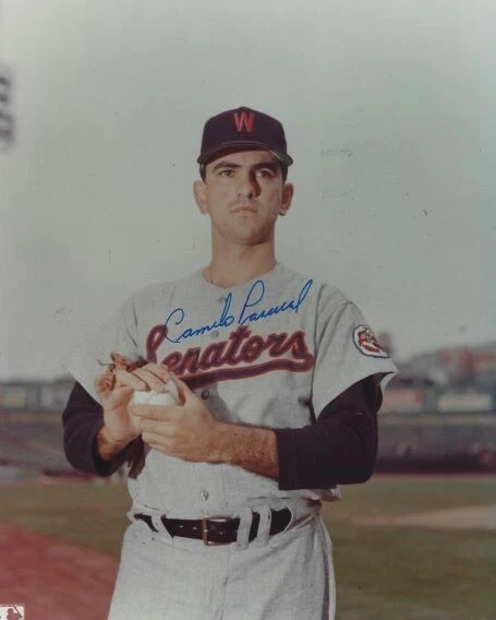 Signed 8x10 CAMILO PASCUAL Washington Senators Autographed photo - COA - Image 1 of 1