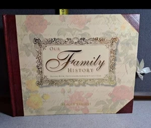 "OUR FAMILY HISTORY" RECORD BOOK, PHOTO ALBUM FAMILY TREE, Reader's Digest - Picture 1 of 8