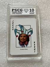 Donald J Trump 2020 Heros Deck VOTE TRUMP Crooked Hillary Playing Card Graded 10