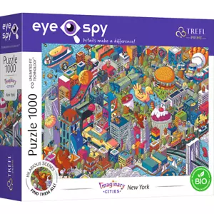 Jigsaw Puzzle 1000 Piece New York City Comic Humour USA America UFT Connectable - Picture 1 of 5