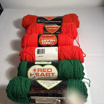 6 件复古外套和克拉克运动纱 Carmel Virgin Orlon 丙烯酸 3 种不同颜色 — 第 1/4 张图片