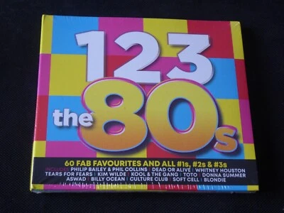 Various - 123 The 80s (NEW 3 x CD)  PHIL COLLINS DEAD OR ALIVE SOFT CELL BLONDIE - Image 1 of 4