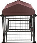 Deluxe Outdoor Dog Kennel with Cover, Portable and Expandable, Heavy Duty, Kenne