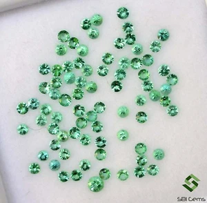 Natural Emerald Round Diamond Cut 0.8 mm Lot 200 Pcs Wholesale Lot Gemstones - Picture 1 of 5