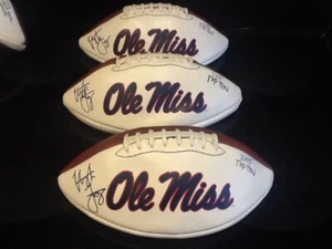 Coach Hugh Freeze Signed Ole Miss Rebels Football w/ Top Ten Year Signed! - Picture 1 of 5