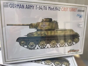 DRAGON #6486 ( 41) 1/35th SCALE T34/76 GERMAN ARMY 1942 KIT  SHIPS FROM WA USPS - Imagen 1 de 3