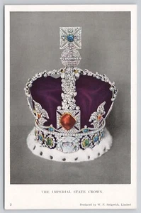 Postkarte The Imperial State Crown Queen Victoria British Royalty - Bild 1 von 2