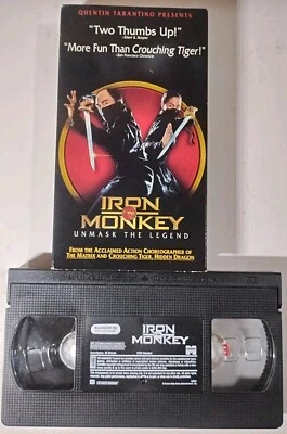 Iron Monkey Unmask Legend VHS Tape Quentin Tarantino Grindhouse Martial Art - Image 1 of 2
