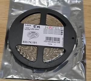 5m Hafele LOOX 2041 12V LED Strip Tape Light Plinth Under Cabinet Mood Lighting - Picture 1 of 2