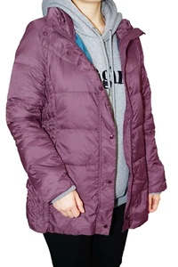 Piumino da donna leggero confezionabile super caldo cappotto invernale lunghezza fianchi USA - Foto 1 di 15
