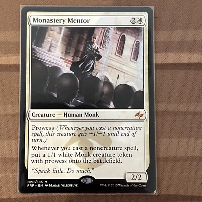x1 Magic the Gathering MTG Monastery Mentor (20) Fate Reforged   LP - Image 1 of 4