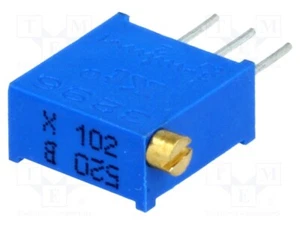 Potenciómetro: para instalación 1kΩ THT 500mW ±10% T910X-1K THT Potenciómetro m - Imagen 1 de 1
