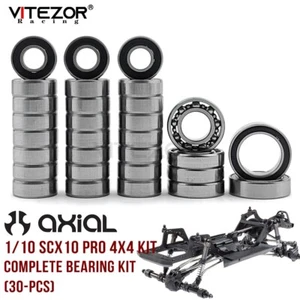 For Axial 1/10 SCX10 PRO Scaler Complete Bearings Kit Rc Upgrade Parts (30 Pcs) - Picture 1 of 8